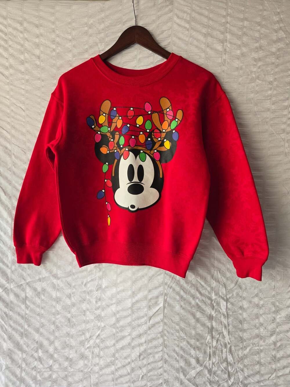 Mickey Mouse Christmas Sweatshirt Size XS